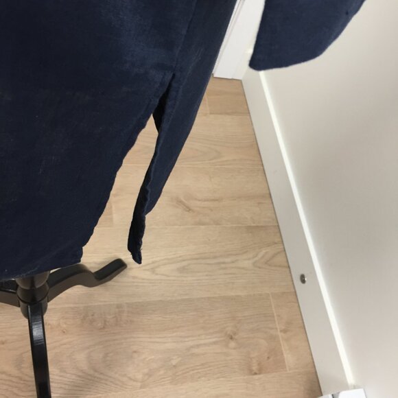 Women's Linen Button Down Shirt sz M -Midnight Blue - Picture 4 of 9